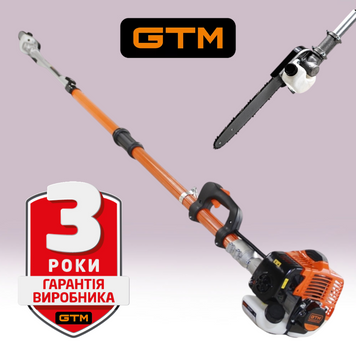 Висоторіз GTM бензиновий CZJ260AE телескопічний 4,1 м шина 30 см GZJ260AE фото