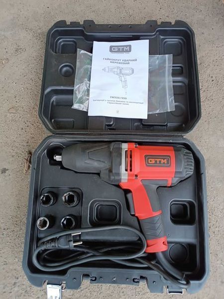Гайкокрут ударний GTM мережевий IW550/950 950Вт, 1/2", 550Нм IW550/950 фото