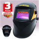 Маска зварювальника Procraft SHP90-30 NEW (Хамелеон) Автозатемнення DIN 9-13, регулювання чутливості, сонячна батарея ПК090301 фото 1
