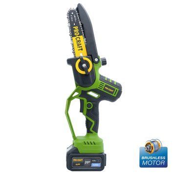 Акумуляторна ланцюгова пила Procraft PKA32Li &bull; 20 В &bull; Безщітковий двигун &bull; 2 шини &bull; 1 АКБ &bull; Автозмащення &bull; Безключова натяжка ПК030037 фото