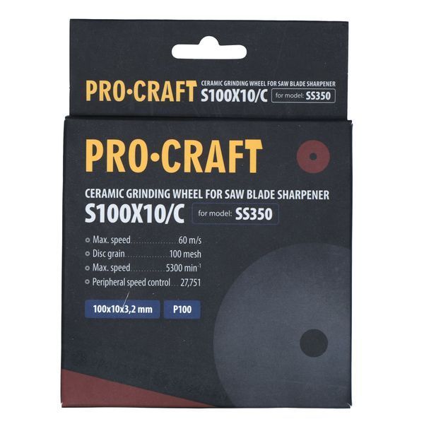 Заточувальний керамічний диск Procraft S100X10/С до SS350 ПК010010 фото