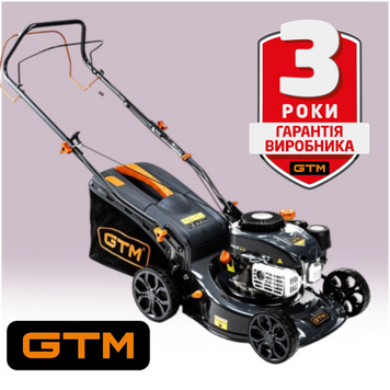 Газонокосарка GTM бензинова LM42-SP самохідна 4к.с., ширина захвату 42см LM42-SP фото