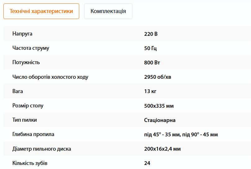 Циркулярна пила стаціонарна Procraft KR2600/200 з диском 200 мм ПК002600 фото