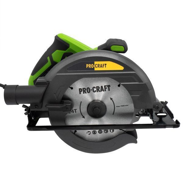 Дискова пила Procraft KR1400 &mdash; 1400 Вт, 185 мм, електрична, для дерева, точний різ ПК014008 фото