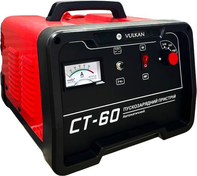 Пуско-зарядний пристрій VULKAN CT-60 (12/24В, 55А, старт 150А, 30&ndash;450 Агод) Vulkan CT60 фото