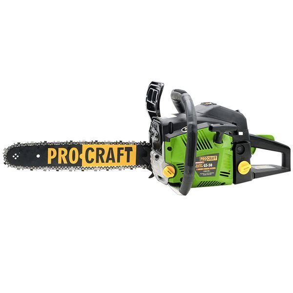 Бензопила Procraft GS50 &bull; 52 см&sup3; &bull; Шина 40см &bull; Двотактний двигун &bull; Антивібрація ПК600501 фото