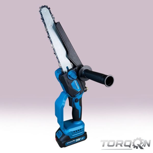 Акумуляторна безщіткова ланцюгова пилка Torqon hatchet &mdash; 2 шини 6&Prime; і 8&Prime;, 2 акб по 6,2 А&middot;год К10 фото