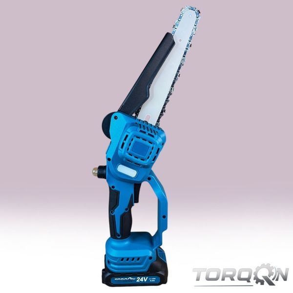 Акумуляторна безщіткова ланцюгова пилка Torqon hatchet &mdash; 2 шини 6&Prime; і 8&Prime;, 2 акб по 6,2 А&middot;год К10 фото