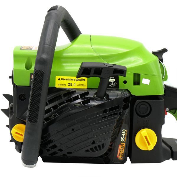 Бензопила Procraft GS450 &bull; 52 см&sup3; &bull; Шина 45 см &bull; Крок 0,325" &bull; Двотактний двигун &bull; Низька вібрація ПК045002 фото